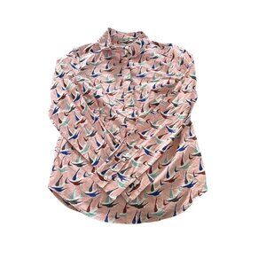 Boden Women’s Classic Shirt Birds Print Size 2 US